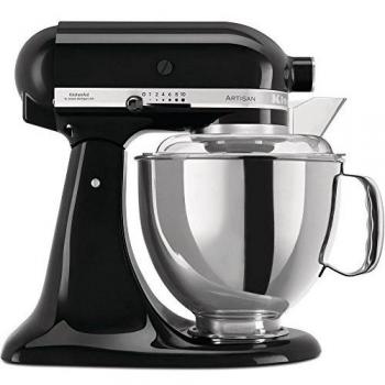 KitchenAid Artisan - 5KSM175PSEOB - Robot de cocina de 4,8 L con equipamiento profesional y accesorios adicionales - color Negro Onix