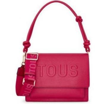 Bandolera Mediana Tous Audree en Color Rosa/Fucsia con Solapa