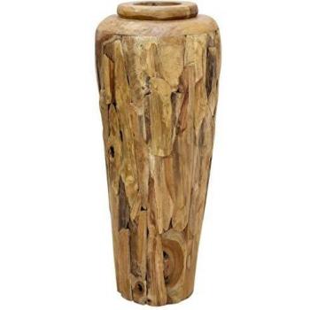 Solid Teak Wood Decorative Vase 40 x 100 cm