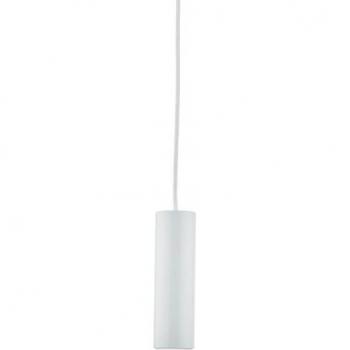 Lámpara colgante Slim LED Yari, diseño blanco satinado, 1 bombilla, altura 18cm