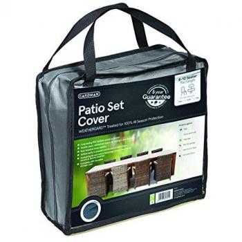 Gardman 35922 - Funda para juego de comedor rectangular, tamaño grande, color gris