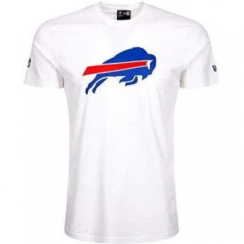 New Era Team Logo Bufbil Camiseta, Unisex Adulto, Blanco