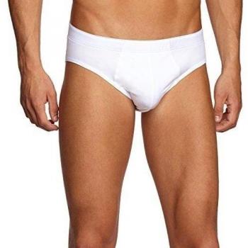 Hanro Cotton Superior Stretch Briefs for Men, White, Size L