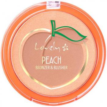 Lovely Peach Duo Bronzer and Blush Makeup 7g