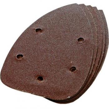 Hojas de lija triangulares autoadherentes Silverline 598542, 140 mm, grano 120, paquete de 10 pzas
