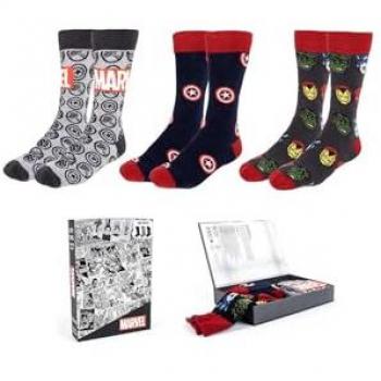 Pack de Calcetines Marvel 38-45, 3 piezas, diseño exclusivo de CERDÁ LIFE'S LITTLE MOMENTS