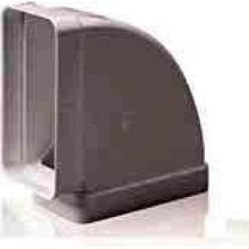 TUBPLA Codo Horizontal Rectangular PVC Blanco 90º 150x75mm
