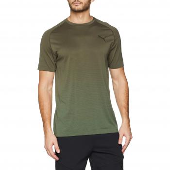 Puma Evostripe Evoknit Seamless T-Shirt, Hombre, Verde