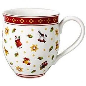 Taza Mug Navidad Toy's Delight Villeroy & Boch - Porcelana Premium, Apta para Lavavajillas y Microondas, 34 cl, Diseño Festivo con Motivos de Juguetes