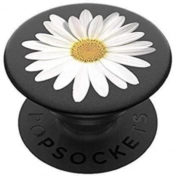 PopSockets PopGrip - Soporte y Agarre para Teléfonos Móviles y Tabletas con un Top Intercambiable - White Daisy
