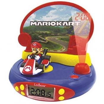 Lexibook-Reloj Despertador Lexibook Mario Kart Proyector con sonido