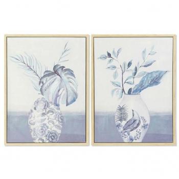 Cuadro DKD Home Decor Jarrón 60 x 4 x 80 cm Oriental (2 Unidades)