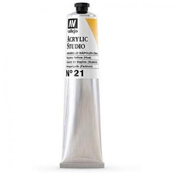 Vallejo : Studio Acrylic Paint : 58ml : Naples Yellow