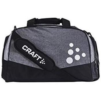 Bolsa de deporte Craft Squad Duffel Mediana - Dimensiones 45x27x30 cm - Color Gris Melange y Negro - Unisex