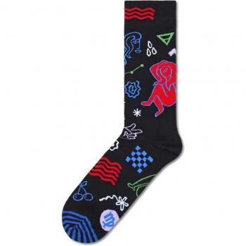 Happy Socks Virgo Sign Print Short Crew Socks
