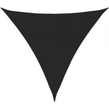 Toldo de vela triangular de tela oxford negro 6x6x6 m