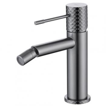 Grifo monomando bidé Génova black gun metal IMEX BDG053-2BGM