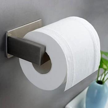 RUICER Adhesivo Portarrollos Baño Portarollos Papel Higienico Sin Taladro Porta Papel Higienico de Acero