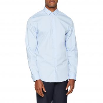 SELECTED HOMME Slhslimpreston-Clean Shirt LS B Noos, Camisa para Hombre, Azul Light Blue, Medium
