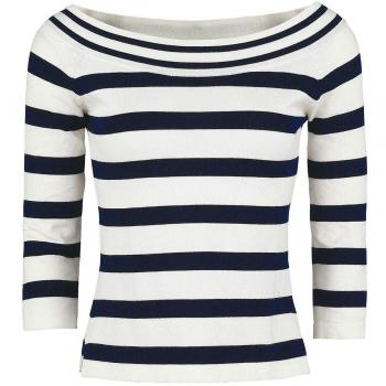 Dancing Days Stripe Jersey de Punto Negro-Blanco XXL