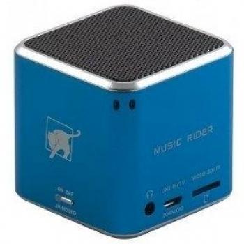 MUSIC RIDER MINI ALAVOZ COMPATIBLE AZUL MOVIL TABLET PC