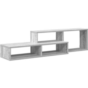 Soporte de TV mural 120 x 25 x 28.5 cm Madera Contrachapada, Diseño Moderno, Estante Integrado, Montaje en Pared