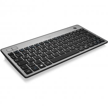 KeySonic KSK-3201RF RF Wireless + USB QWERTZ Inglés, Alemán Negro, Gris - Teclado