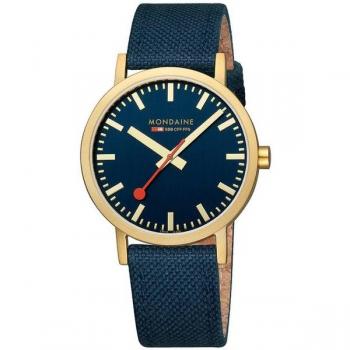 Mondaine Classic Men's Watch A660.30360.40SBQ - IP Gold, 40mm Analog Timepiece