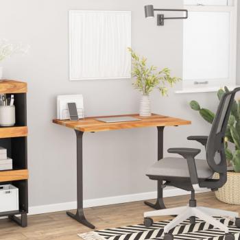 Tablero de escritorio rectangular de madera maciza de acacia 100x60x2,5 cm
