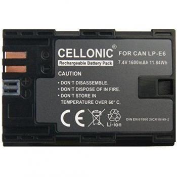 CELLONIC® Batería de Repuesto LP-E6 LP-E6N para Canon EOS 5D Mark II III IV EOS 5DS R EOS 60D 60Da EOS 6D Mark II EOS 70D EOS 7D Mark II EOS 80D, 2000mAh, Accu Sustitución Camara, Battery
