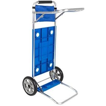 Aktive Carro de Playa Plegable Convertible en Mesa 2 en 1, Medidas 50,5x45,5x104,5cm, Peso máx 30kg, Portatodo Multiuso para la Playa,
