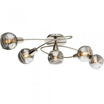Luz de Techo LED Globo Roman 5xE14 20W Níquel Mate 400lm 3000K IP20