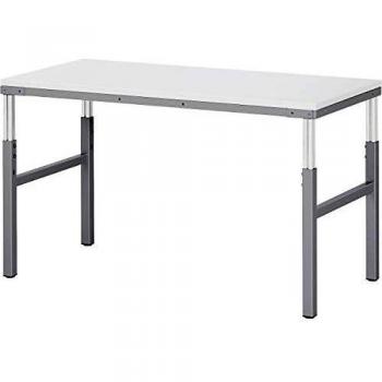 Puesto de trabajo modular RAU 603794, altura regulable manualmente de 650 a 1000 mm, dimensiones 1500 x 700 mm