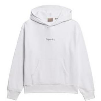 Sudadera con Capucha Suelta Core Logo City Blanca para Mujer S