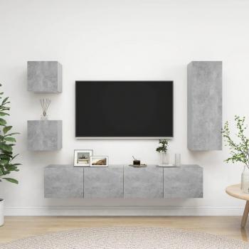 vidaXL Set de Muebles de Salón TV 5 Piezas en Madera Ingeniería