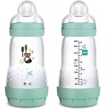 Intrucciones en lengua extranjera - Mam Easy Start - Biberón anticólicos con base ventilada, 2 meses, 260 ml, azul