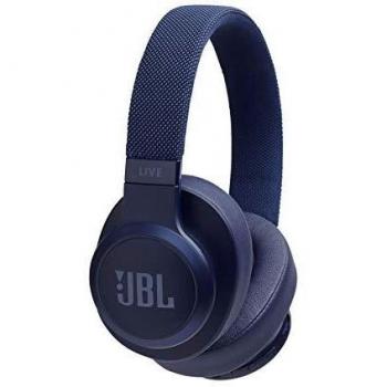 JBL LIVE 500BT - Auriculares Inalámbricos con Bluetooth, Asistente de voz integrado, Calidad de Sonido JBL con Tecnologías TalkThru y AmbientAware, Hasta 30h de música, Color Azul, con Alexa integrada