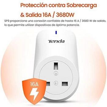 Tenda SP9 16A Enchufe WiFi Inteligente con Medidor de Energia