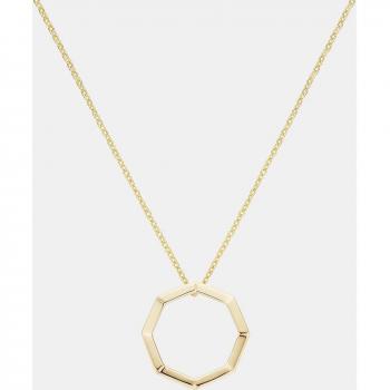Collar Itemporality Tribeca SNL-200-004-UU para Mujer de Plata de Ley con Acabado en Oro y Motivo Octogonal