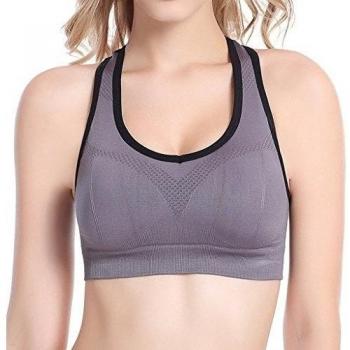 Beepeak - Sujetador deportivo - para mujer Gris gris XLA