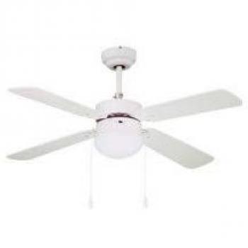 7H SEVENON 0 Ventilador de Techo 4 Aspas, Modelo Brasil, Blanco
