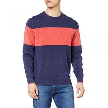 Hackett London Hkt Block Stripe Crew suéter, Azul
