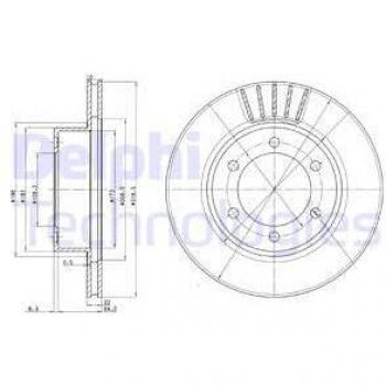 Disco de freno DELPHI BG3535 con características de alta calidad, diseño optimizado para una mejor disipación del calor, resistencia a la corrosión y un rendimiento superior en frenado