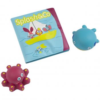 Babymoov - Libro para baño con 2 juguetes salpicadores, a partir de 9 meses