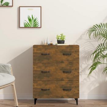 Aparador de madera multicapa ahumado de roble 69,5x34x90 cm