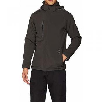 Chaqueta Softshell Profesional Repeller con Capucha en Negro, Talla L