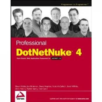Marco de aplicación web de código abierto DotNetNuke 4 para ASP.NET 2.0 - Wiley Professional