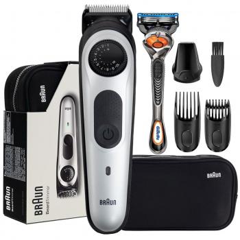 Barbero Braun BT5960TS con LED, Precisión y Carga Rápida - Cortadora de Barba Inalámbrica para Hombre