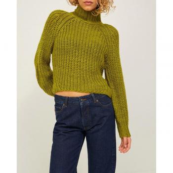 Jersey de mujer Kelvy Chunky Cuello Alto en Verde 12213689 de JJXX