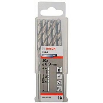 Bosch 2 608 585 500 - Pack de 10 brocas para metal HSS-G, DIN 338